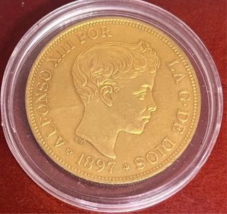 Moneda de Oro Puro Felipe V , 1726 y otra