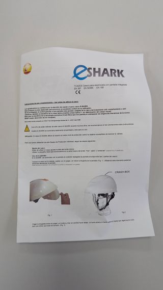 Casco electricista E-SHARK Blanco