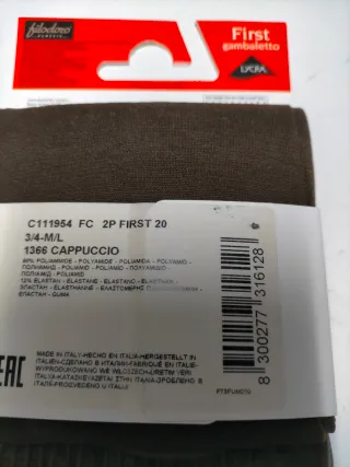 2 pares tobilleros Filodoro 20 den Capuccio