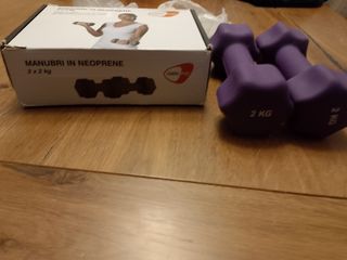 Mancuernas 2 kg Neopreno Morado (2 uds)