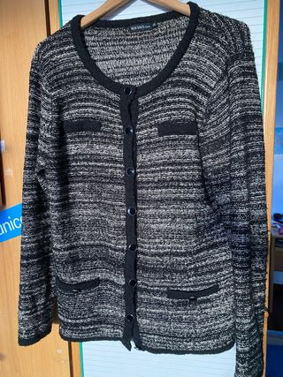 Chaquetilla New Saks Negra y Blanca