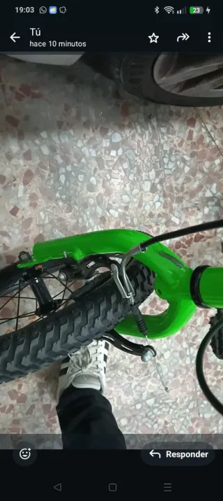 Bicicleta infantil Monty verde