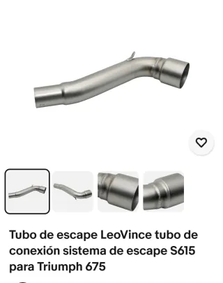 Tubo conexión escape LeoVince Triumph