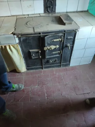 Cocina antigua de leña