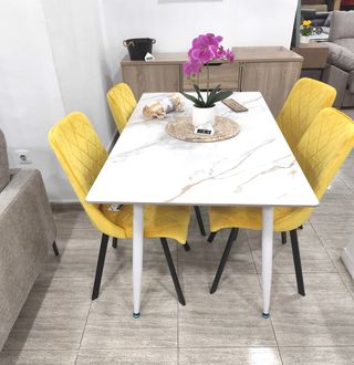 Mesa Comedor Moderna Marmol!! Gran Calidad!!