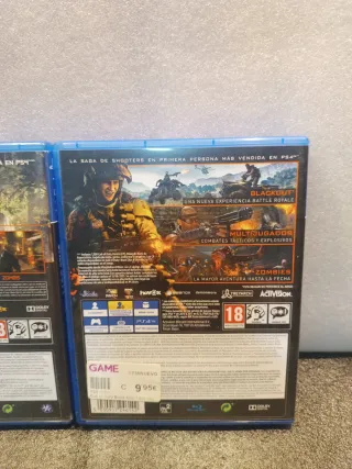 Pack/Lote Call of Duty Black Ops 3 y 4 PS4