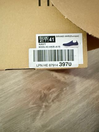 Zapatillas deportivas HKR azul y rosa