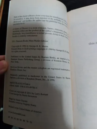 George R. R. Martin – A Game of Thrones book 1