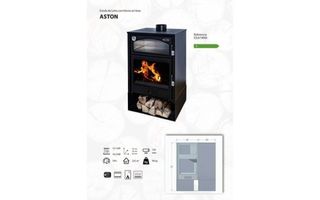 Estufa de leña nueva 10Kw Aston AST1011