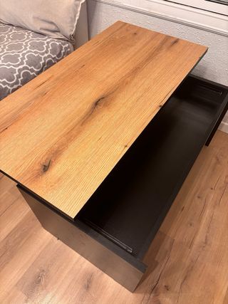 Mesa de centro madera elevable