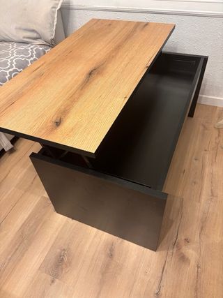 Mesa de centro madera elevable