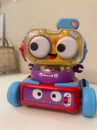 Robot Fisher-Price con ruedas y luces