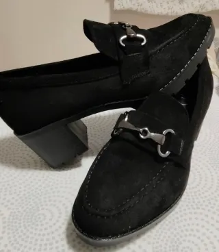 Zapatos de tacón negros mujer talla 39