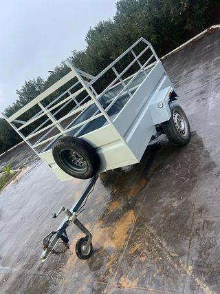 Remolque coche con jaula