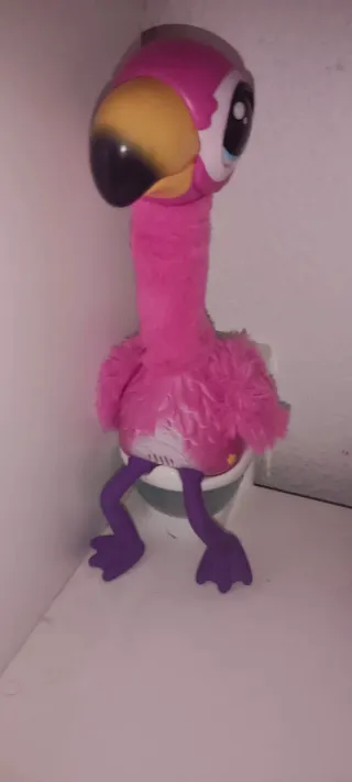 Flamenco Juguete Rosa Baño