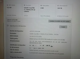 Portátil Gaming HP OMEN 15-ce0xx 1TB, i7, 12GB RAM