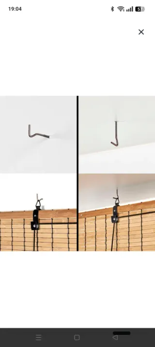 Estor enrollable bambú 90x175cm. Dos unidades.