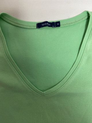 Camiseta Texbasic Manga Corta Verde Talla M