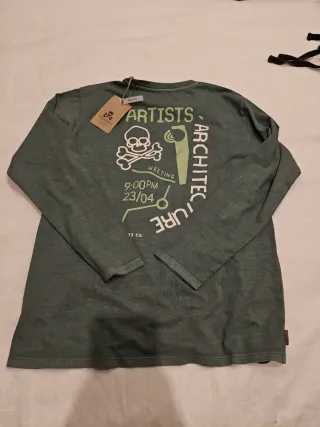 Camiseta Scalpers verde talla 14