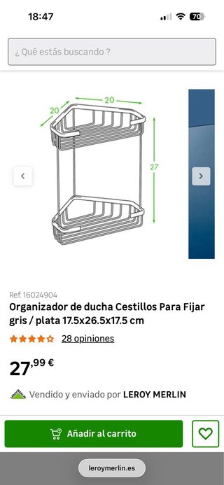 Cestillo Rinconera Baño TaTay