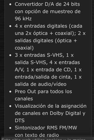 Harman Kardon AVR 500 RDS Receptor AV