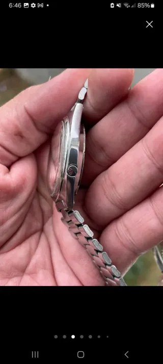 Reloj Seiko 5 Plata Blanco Automático