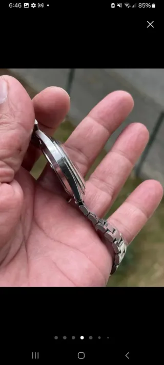 Reloj Seiko 5 Plata Blanco Automático