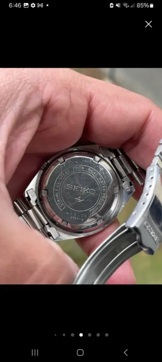 Reloj Seiko 5 Plata Blanco Automático