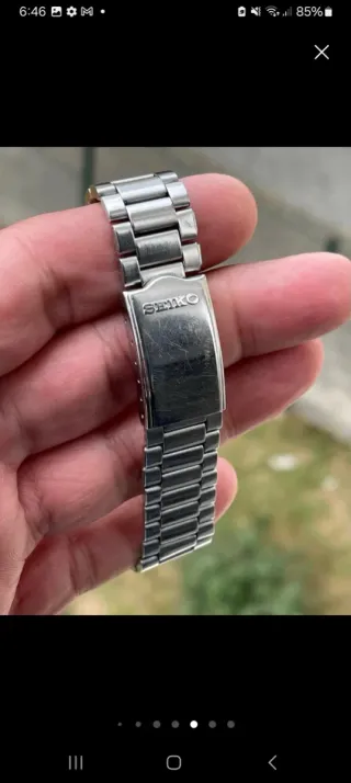 Reloj Seiko 5 Plata Blanco Automático