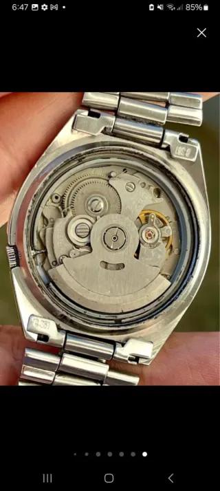 Reloj Seiko 5 Plata Blanco Automático