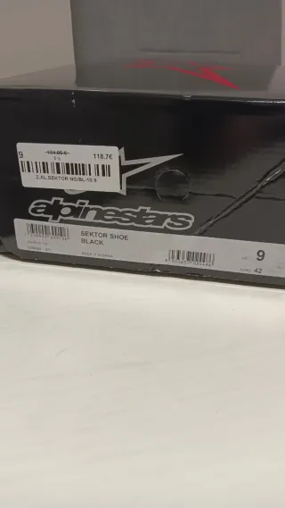 Botas Alpinestars Sektor Talla 42 Negras