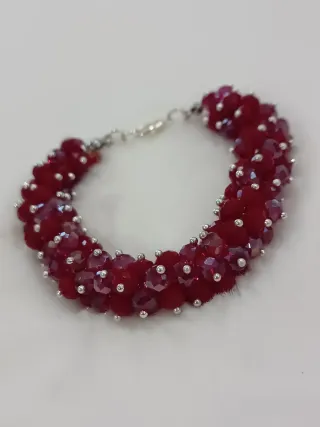 Bracciale Cristalli Rossi Stile Bridgerton