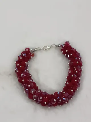 Bracciale Cristalli Rossi Stile Bridgerton
