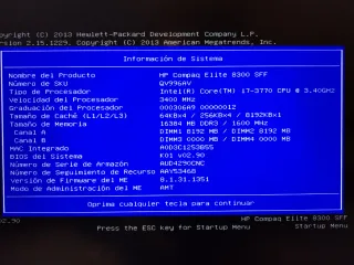 Ordenador HP Elite 8300 con gráfica GTX 1650 LP