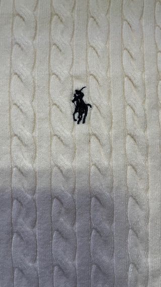 Jersey Polo Ralph Lauren trenzado beige - original