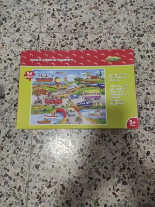 Puzzle 54 piezas Medios de Transporte