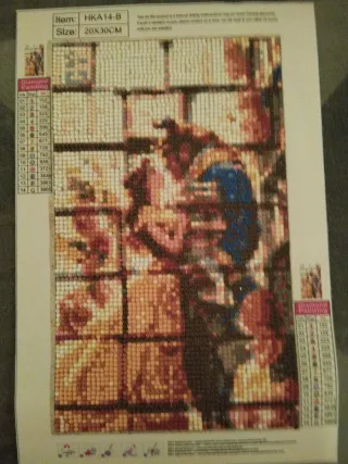 Cuadro Diamond Painting Bella y Bestia 20x30cm