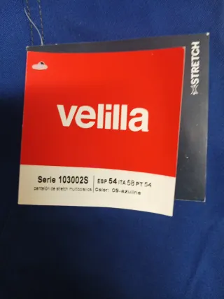 2 Pantalones de Trabajo Velilla Azul Talla L