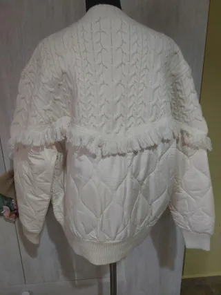 Chaqueta bomber acolchada lana