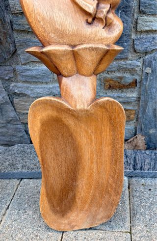 Pareja Tótems Madera Tallada