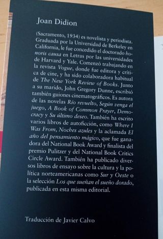 JOAN DIDION SU ULTIMO DESEO