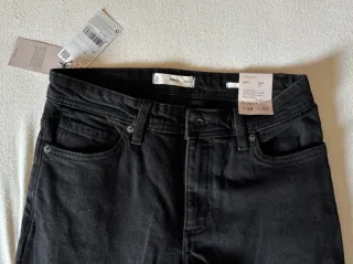 Pantalones Vaquero Mango Slim Fit Azul/Negro Talla