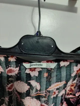 Blusa estampada manga larga talla 38