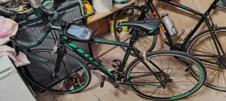 Bicicleta Carretera Scott Negra y Verde talla s