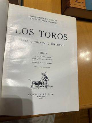 Enciclopedia Los Toros - Cossío (5 tomos)