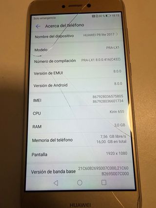 Huawei P8 Lite 2017 Dorado Dual Sim