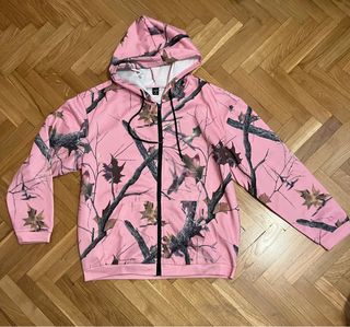 Sudadera con cremallera y estampado
