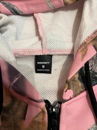 Sudadera con cremallera y estampado