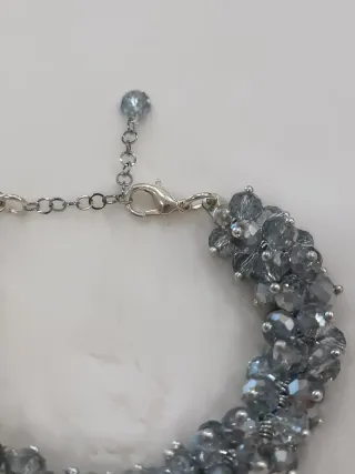 Bracciale Cristalli Grigio Argento