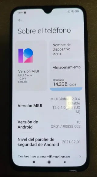 Xiaomi Mi 9 SE 128GB Caja Muy Cuidado